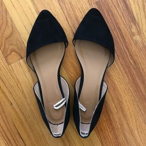 Cute black velvet flats